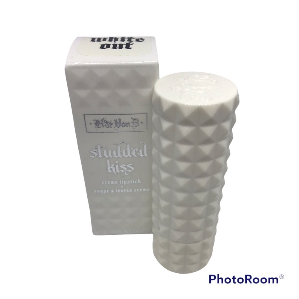 KVD Kat Von D Studded Kiss Creme Lipstick WHITE OUT mixer shade new goth… - Picture 7 of 11